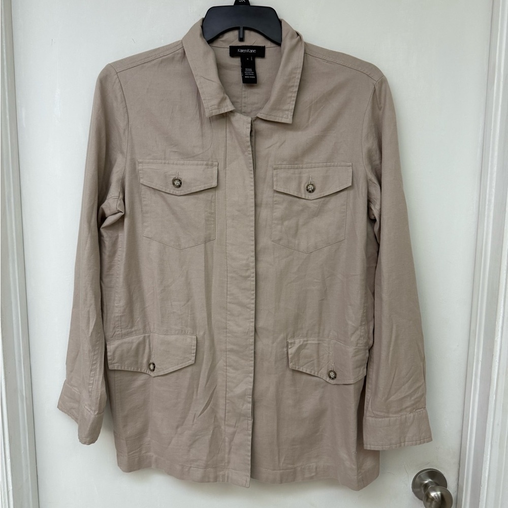 KAREN KANE Tan Women's Jacket Size S